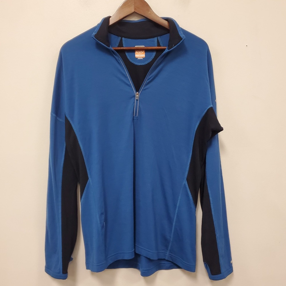 Icebreaker Mens Icebreaker Gt 200 Lightweight Merino Wool Shirt Size L 1/4 Zip